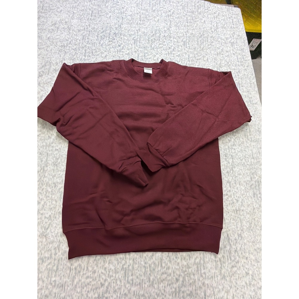 Hanes Ultimate Cotton‎ Crewneck Sweatshirt Maroon Pullover Size S OF260 NWT